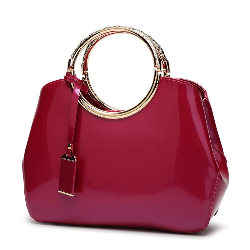 Women's Patent Leather Handbag – Fashion Crossbody & Shoulder Bag