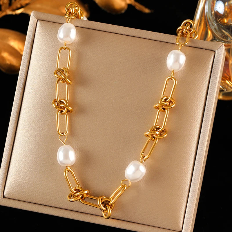 Luxury 316L Stainless Steel Round Pendant Necklace & Bracelet Set for Women
