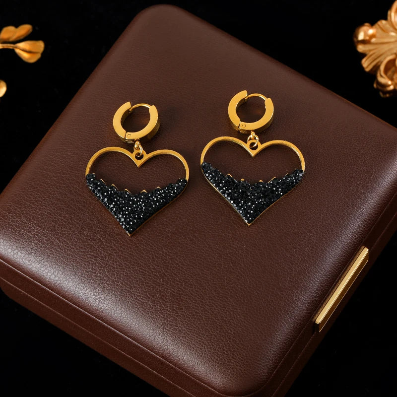 Luxury Heart Necklace & Earrings Set for Women