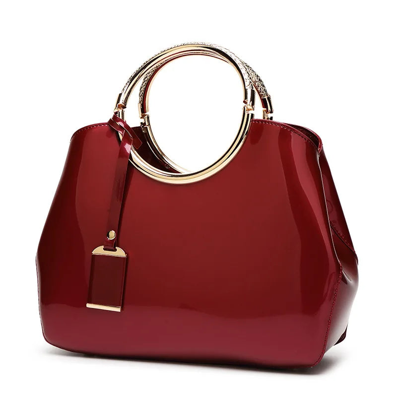 Women's Patent Leather Handbag – Fashion Crossbody & Shoulder Bag