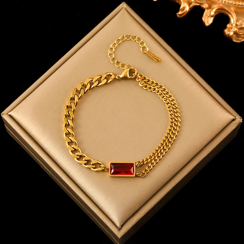 Luxury Crystal Jewelry Collection – Necklace, Bracelet & Earrings