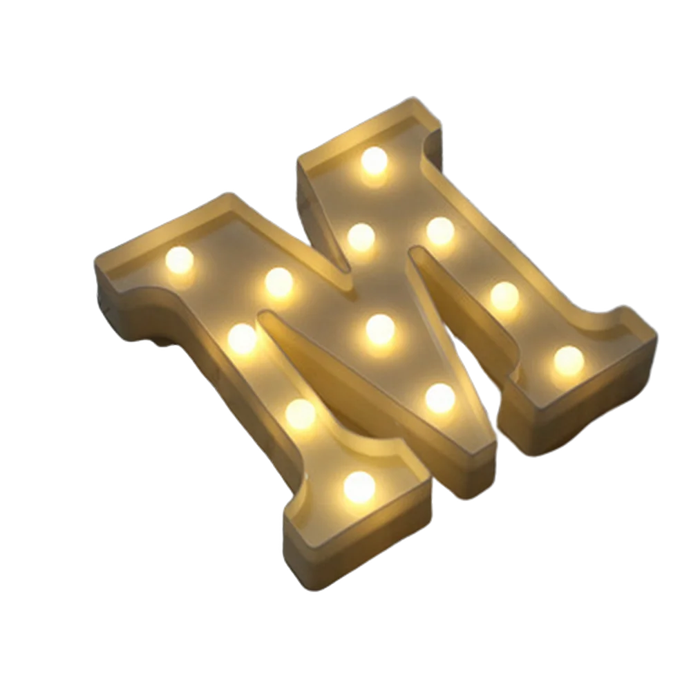 Luxury LED Alphabet Letter Light – A–Z & 0–9 Decorative Night Light