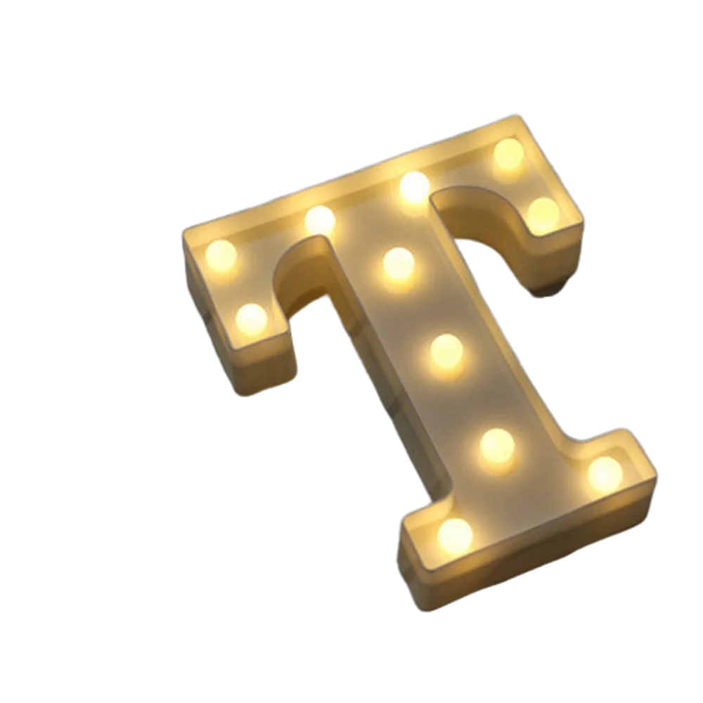 Luxury LED Alphabet Letter Light – A–Z & 0–9 Decorative Night Light