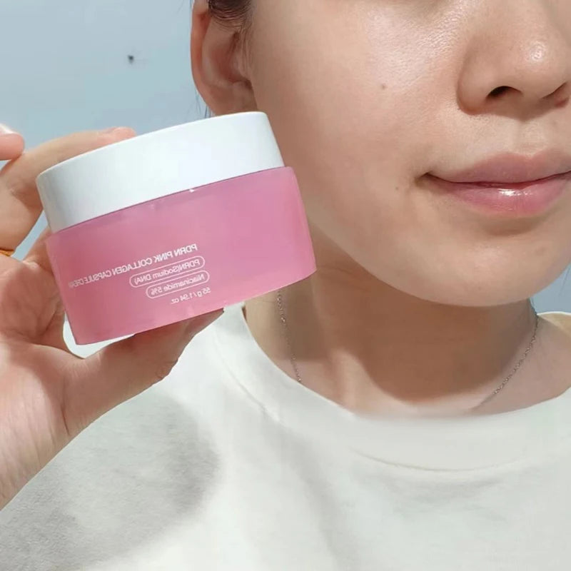 Luxury PDRN Pink Collagen Capsule Face Cream with Niacinamide