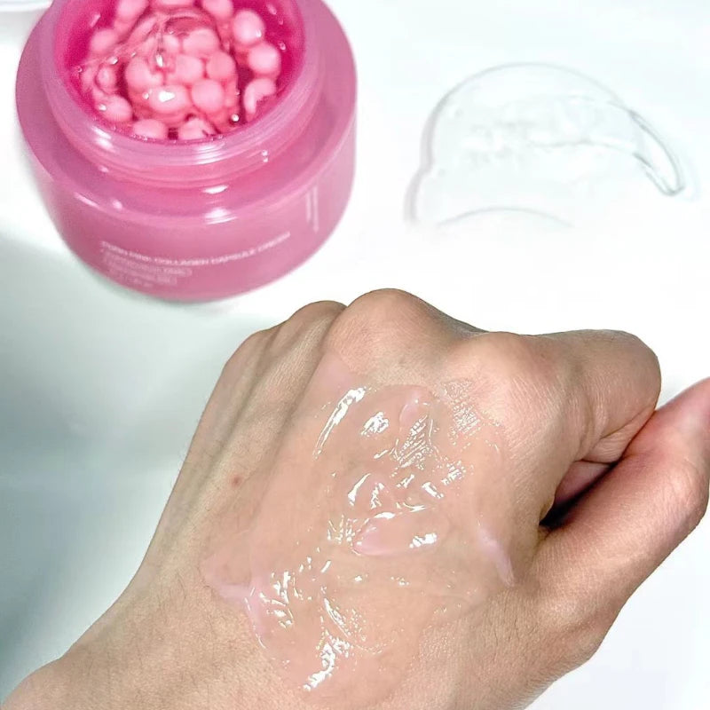 Luxury PDRN Pink Collagen Capsule Face Cream with Niacinamide