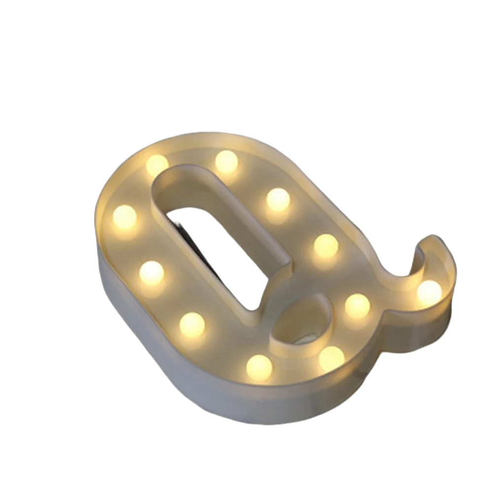 Luxury LED Alphabet Letter Light – A–Z & 0–9 Decorative Night Light