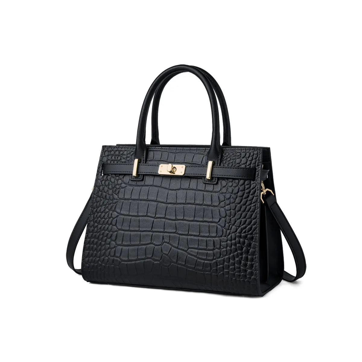 Women's Genuine Leather Tote Bag – Animal Print Shoulder Handbag