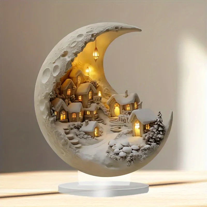 Luxury Modern Acrylic Decorative Ornament – 20 × 17 cm