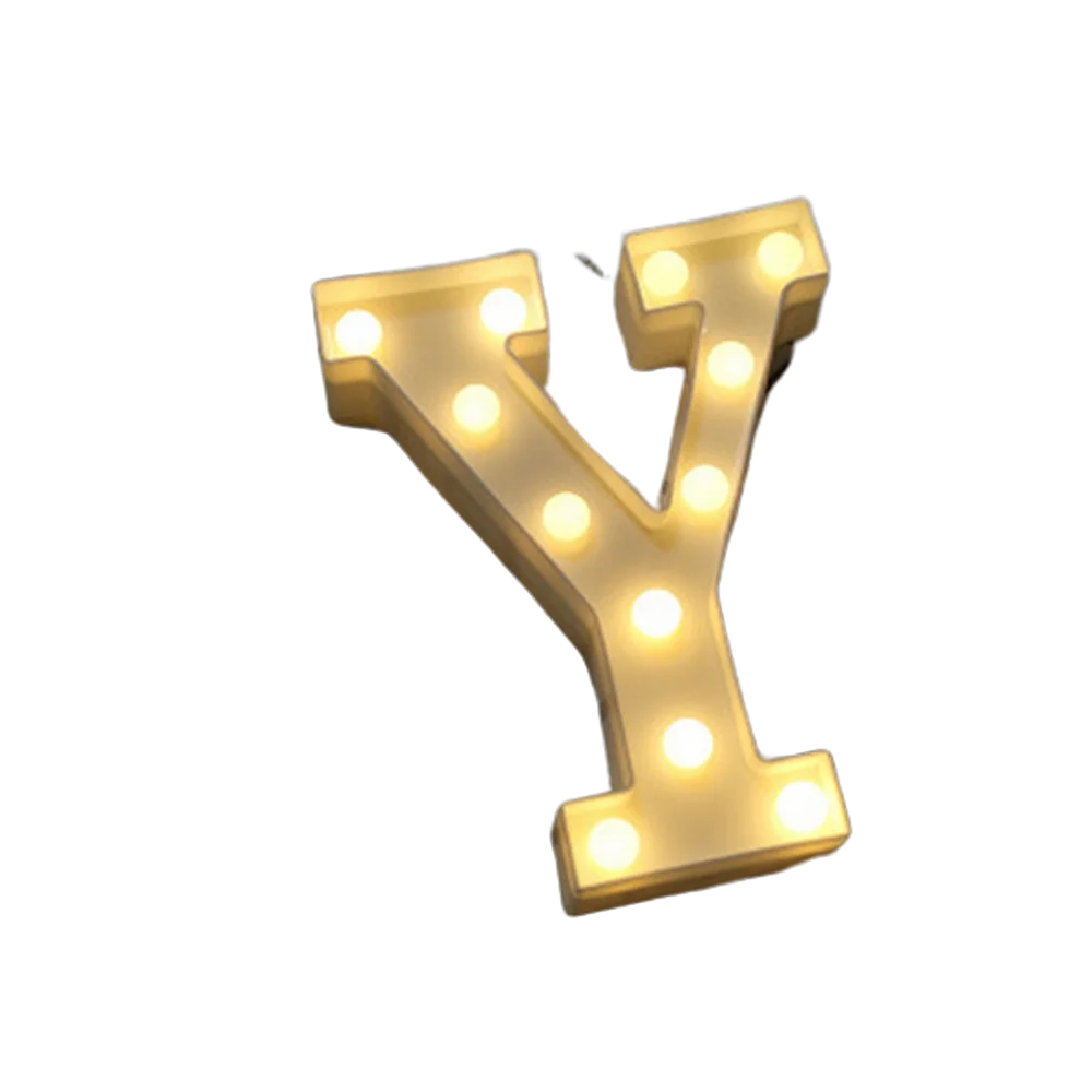 Luxury LED Alphabet Letter Light – A–Z & 0–9 Decorative Night Light