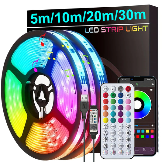 RGB LED Strip Lights 5V USB – Smart App & Remote Control