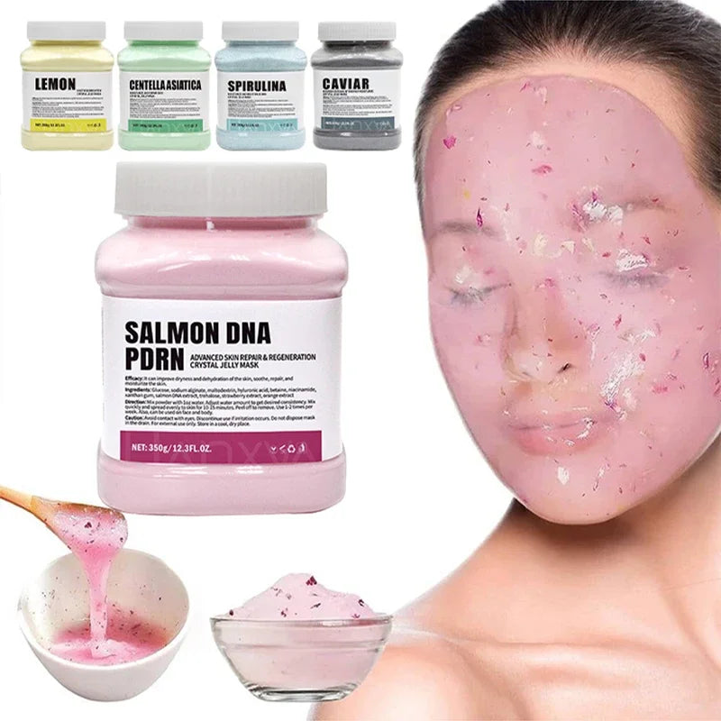 Luxury Crystal Jelly Face Mask Powder with Bulgarian Rose & Hyaluronic Acid – 350g