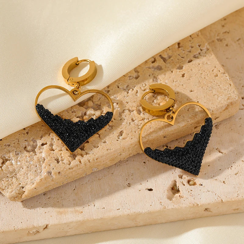 Luxury Heart Necklace & Earrings Set for Women