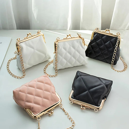 Women's PU Leather Coin Purse – Compact Snap Closure Wallet