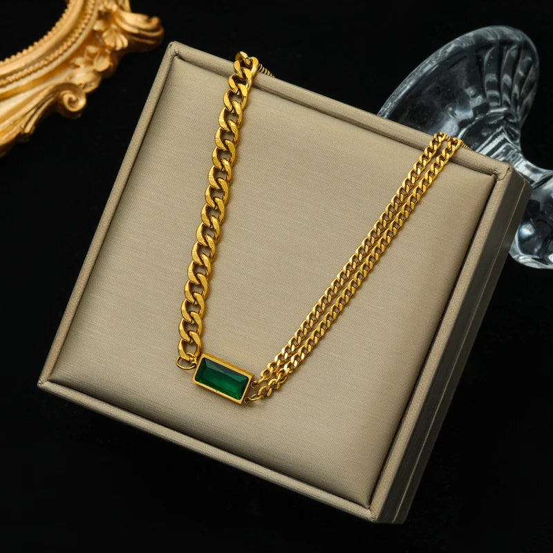Luxury Crystal Jewelry Collection – Necklace, Bracelet & Earrings