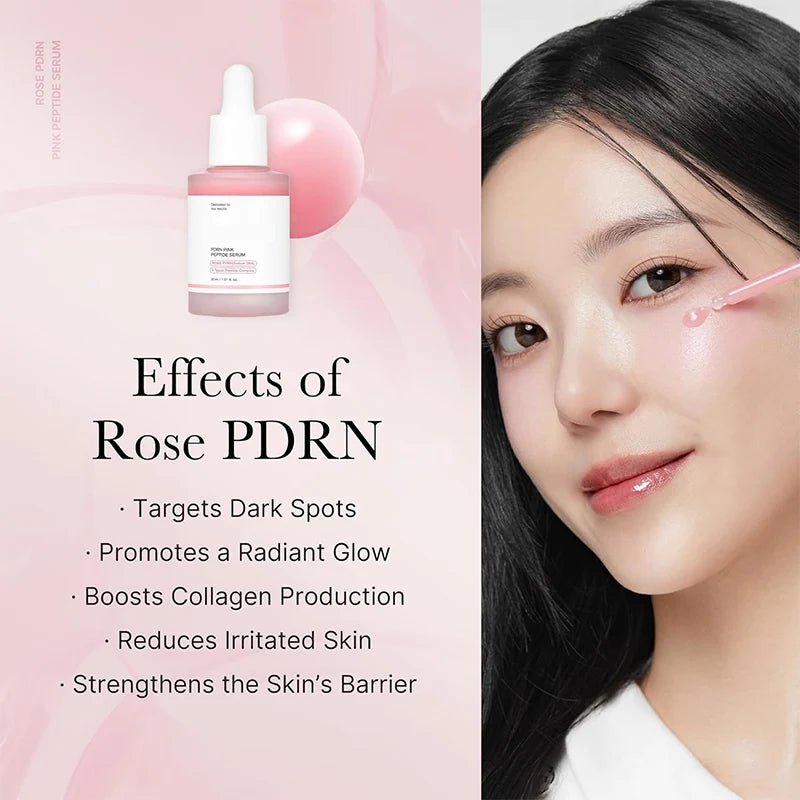 Luxury Peptide Collagen Pink Glow Face Serum – 30ml