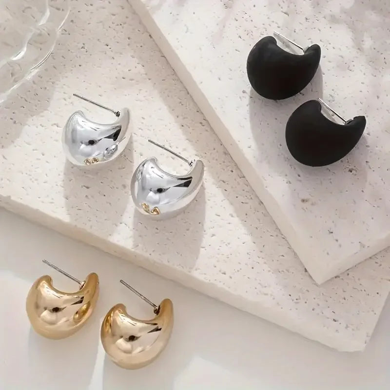 Luxury Water Drop Stud Earrings for Women