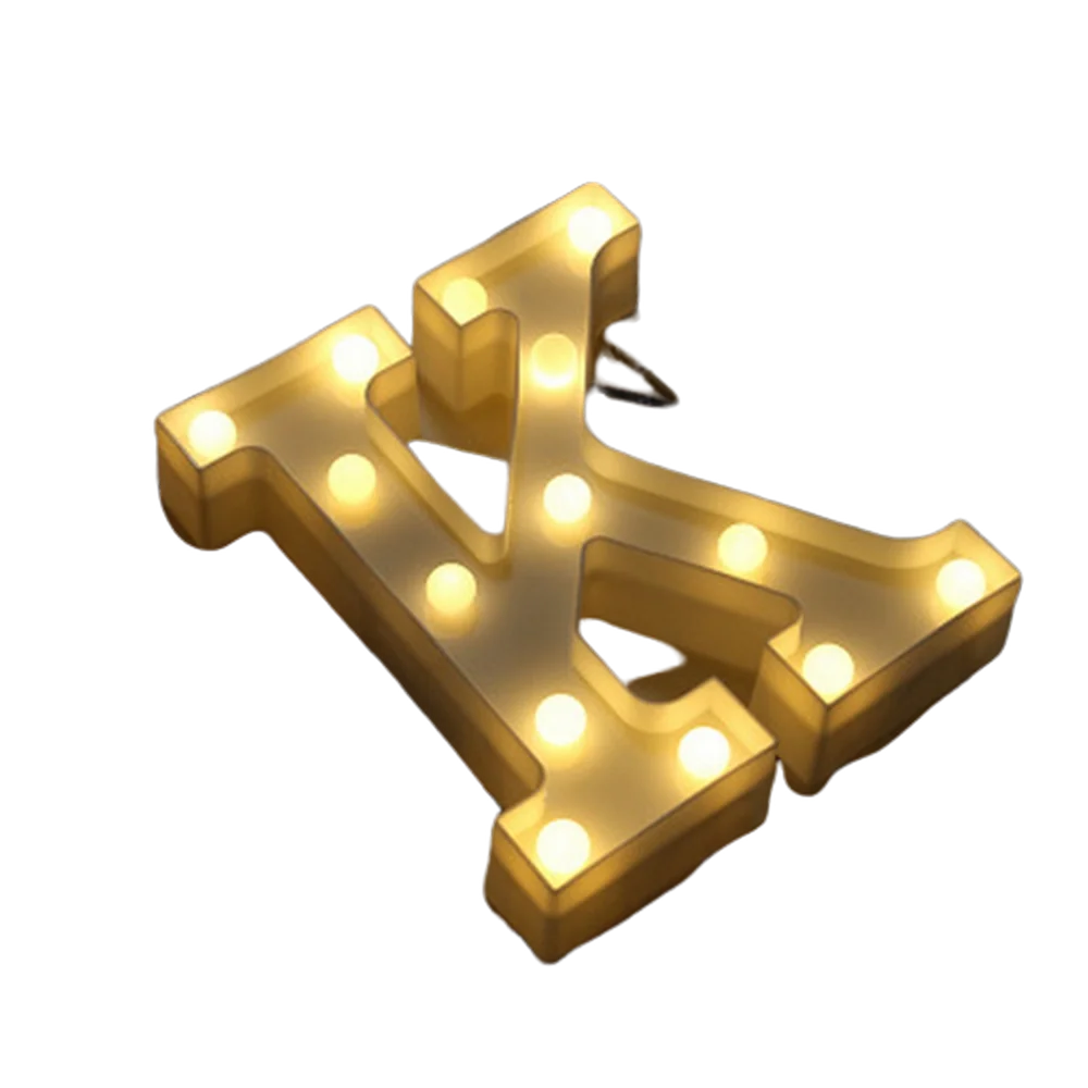 Luxury LED Alphabet Letter Light – A–Z & 0–9 Decorative Night Light