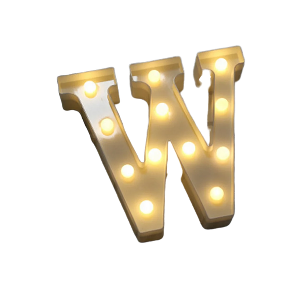 Luxury LED Alphabet Letter Light – A–Z & 0–9 Decorative Night Light