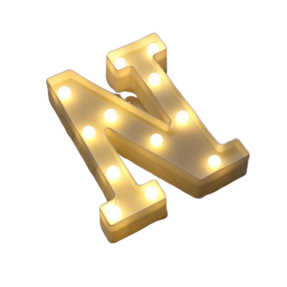Luxury LED Alphabet Letter Light – A–Z & 0–9 Decorative Night Light