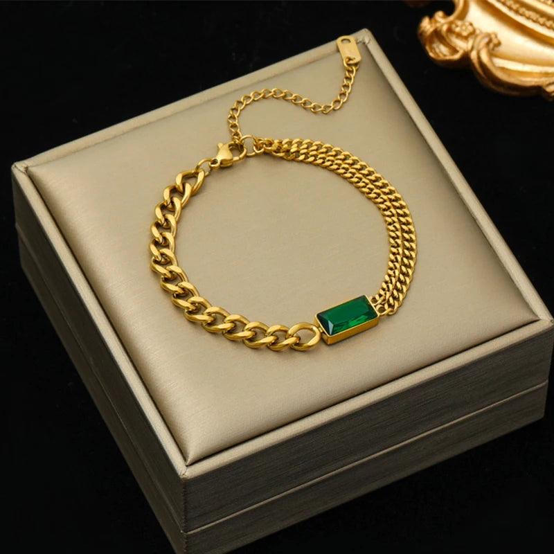 Luxury Crystal Jewelry Collection – Necklace, Bracelet & Earrings