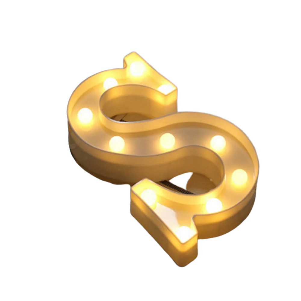 Luxury LED Alphabet Letter Light – A–Z & 0–9 Decorative Night Light