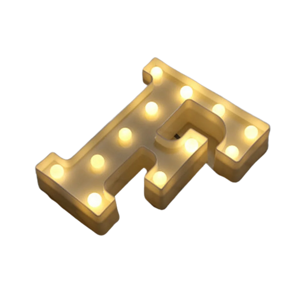 Luxury LED Alphabet Letter Light – A–Z & 0–9 Decorative Night Light
