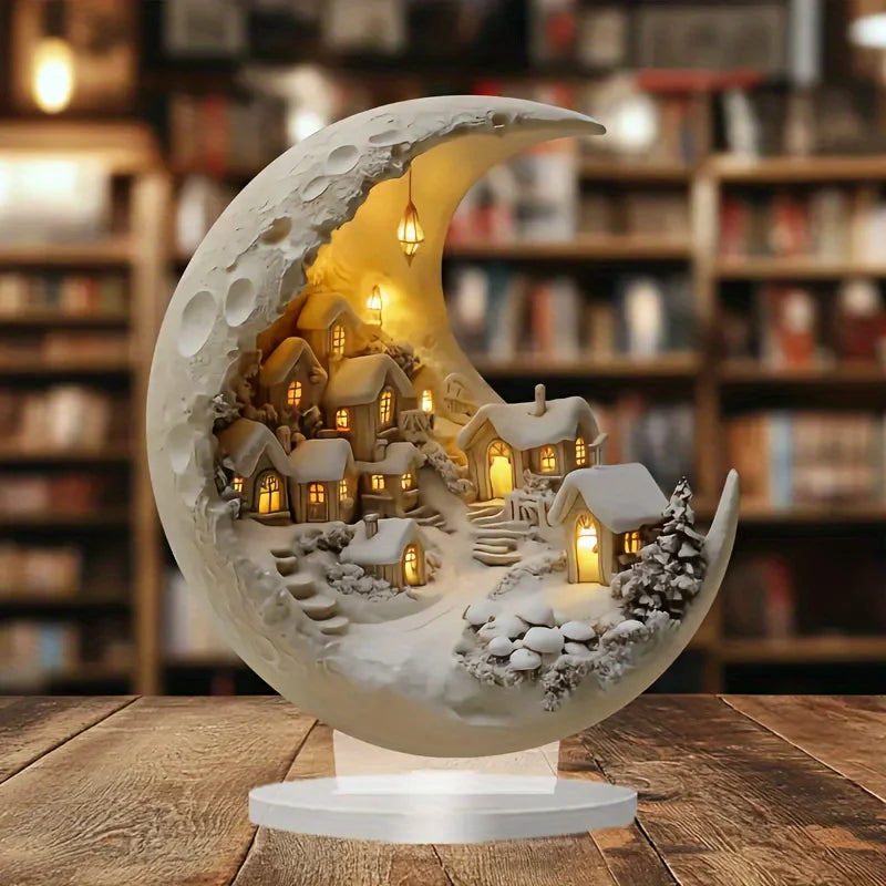 Luxury Modern Acrylic Decorative Ornament – 20 × 17 cm