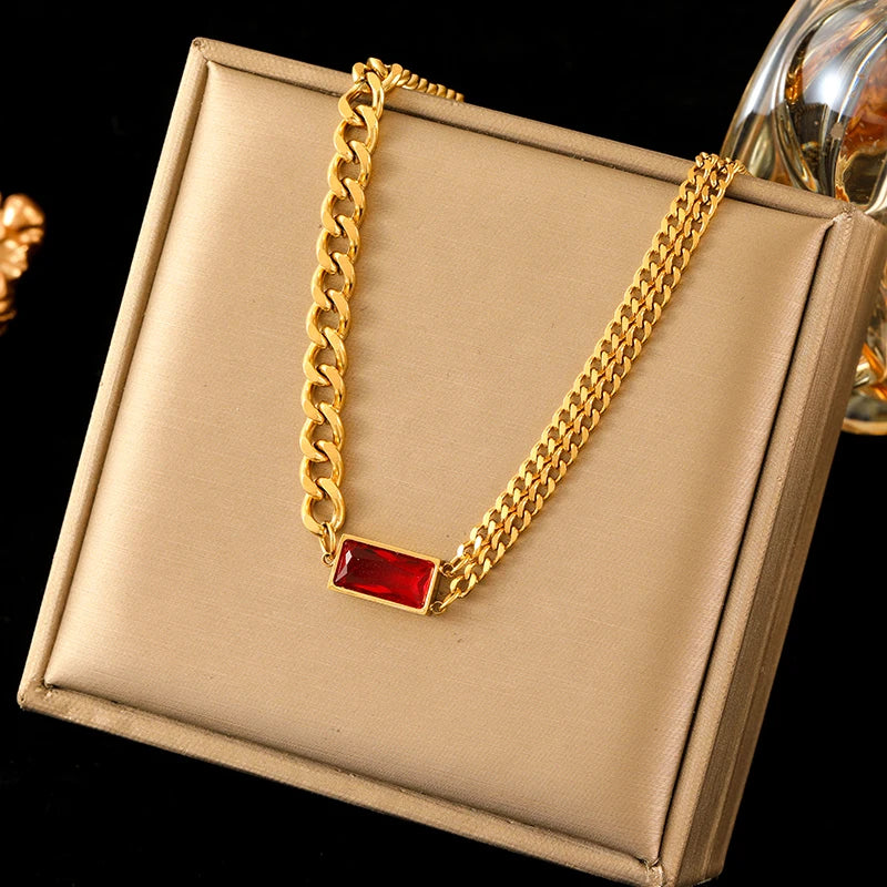 Luxury Crystal Jewelry Collection – Necklace, Bracelet & Earrings