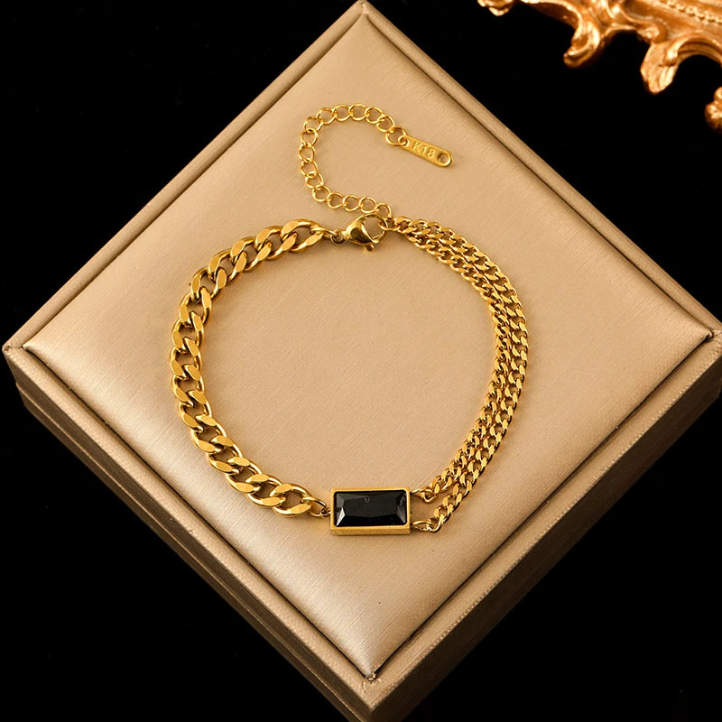 Luxury Crystal Jewelry Collection – Necklace, Bracelet & Earrings