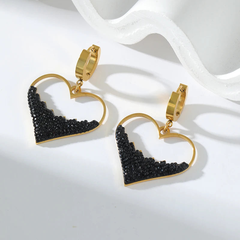 Luxury Heart Necklace & Earrings Set for Women