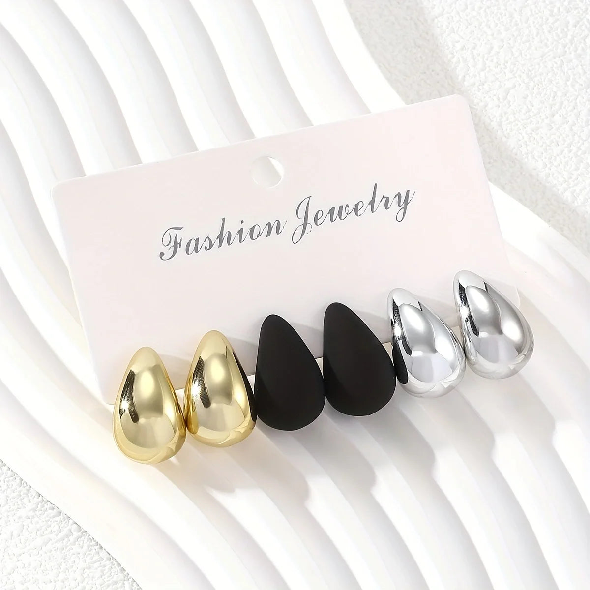 Luxury Water Drop Stud Earrings for Women