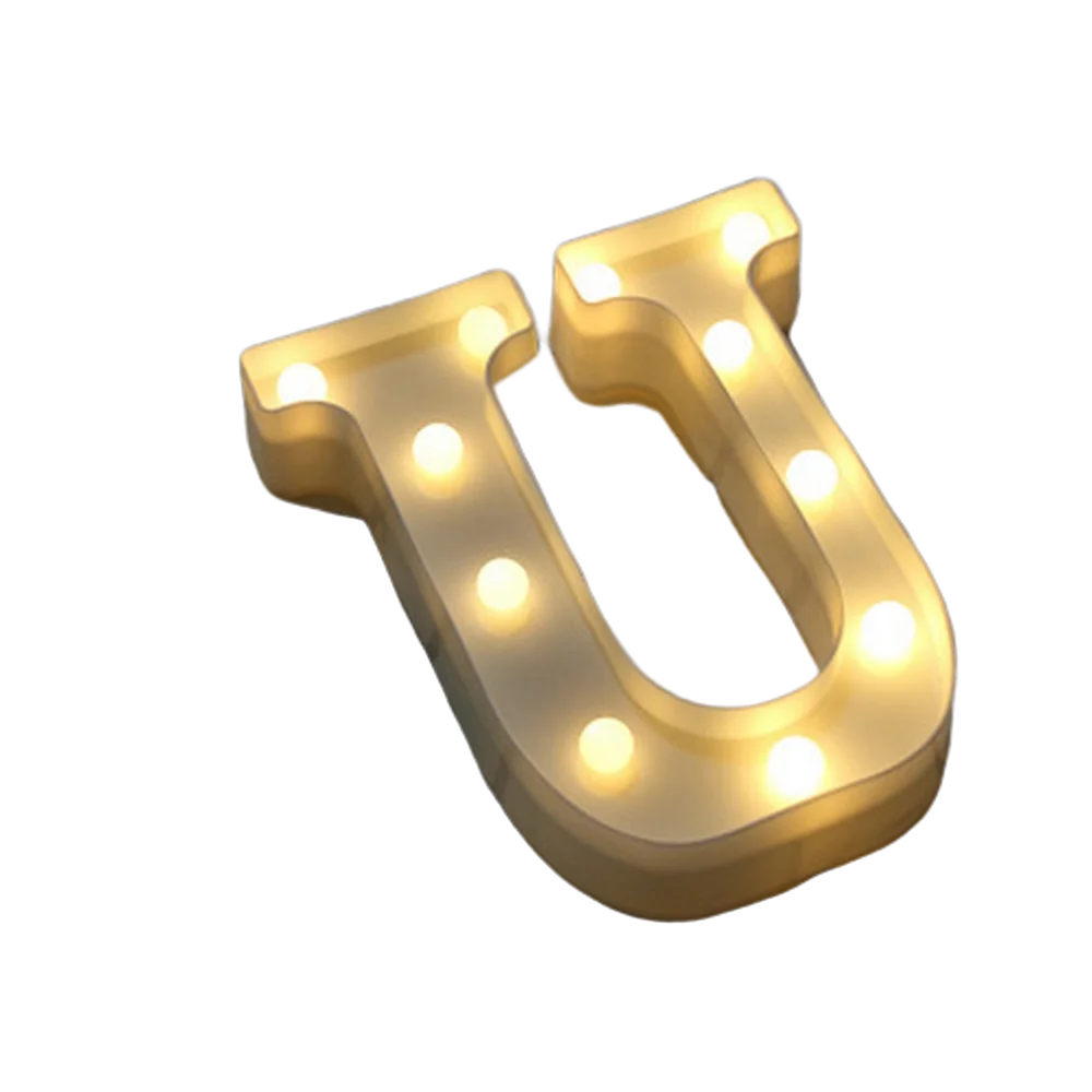 Luxury LED Alphabet Letter Light – A–Z & 0–9 Decorative Night Light