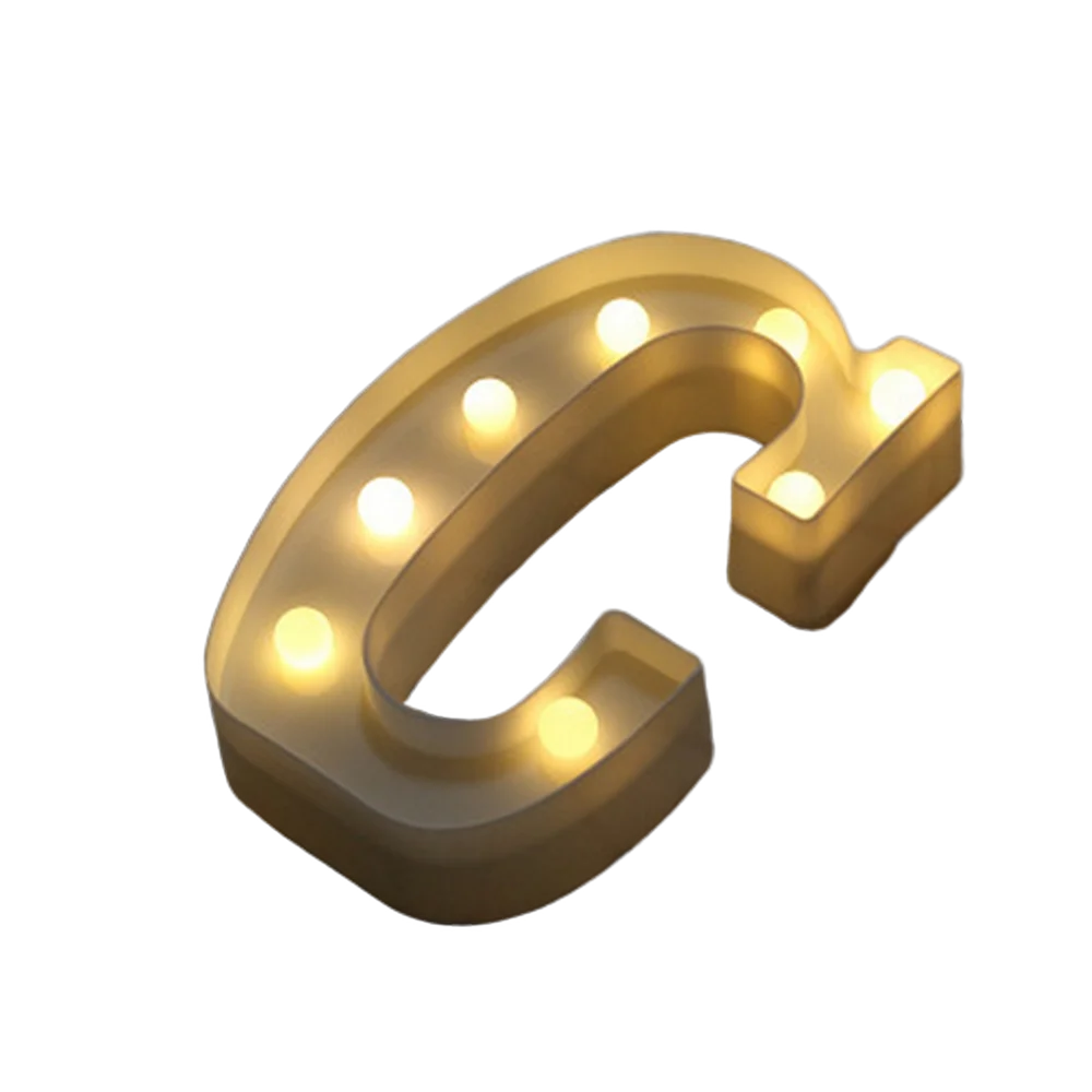 Luxury LED Alphabet Letter Light – A–Z & 0–9 Decorative Night Light