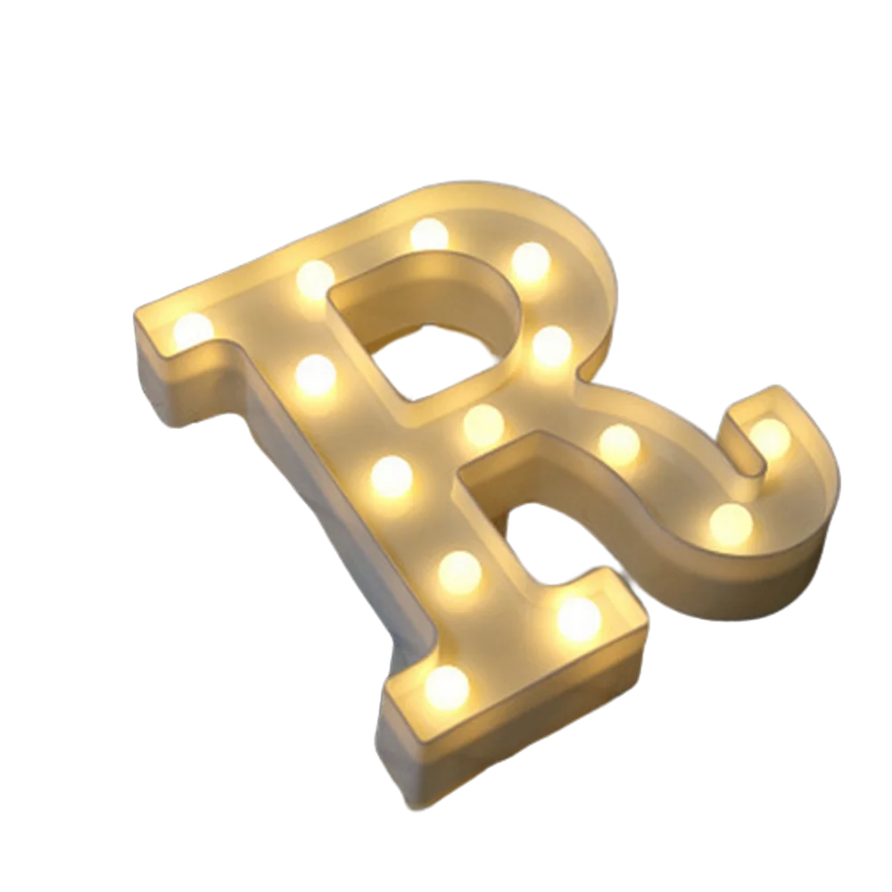 Luxury LED Alphabet Letter Light – A–Z & 0–9 Decorative Night Light