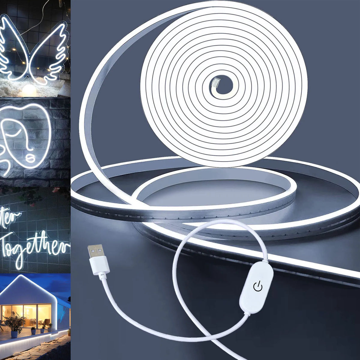 Luxury Touch Sensor USB LED Neon Light Strip – Waterproof