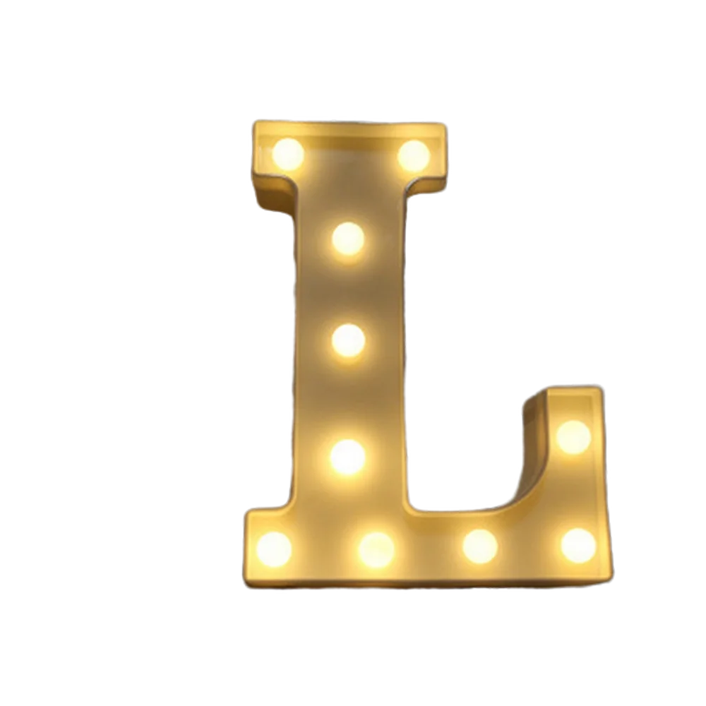 Luxury LED Alphabet Letter Light – A–Z & 0–9 Decorative Night Light