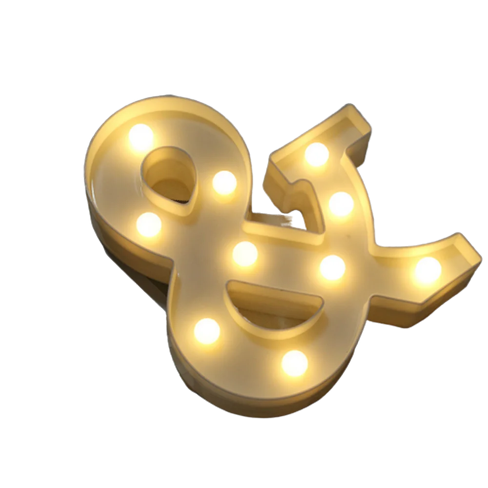 Luxury LED Alphabet Letter Light – A–Z & 0–9 Decorative Night Light