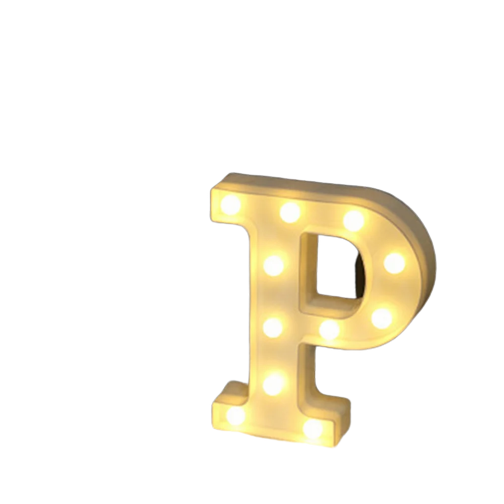 Luxury LED Alphabet Letter Light – A–Z & 0–9 Decorative Night Light