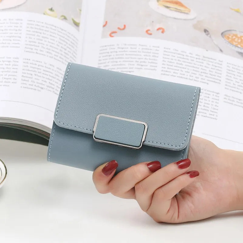 Personalized Women's PU Leather Short Wallet – Name Engraved