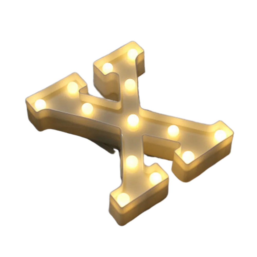 Luxury LED Alphabet Letter Light – A–Z & 0–9 Decorative Night Light