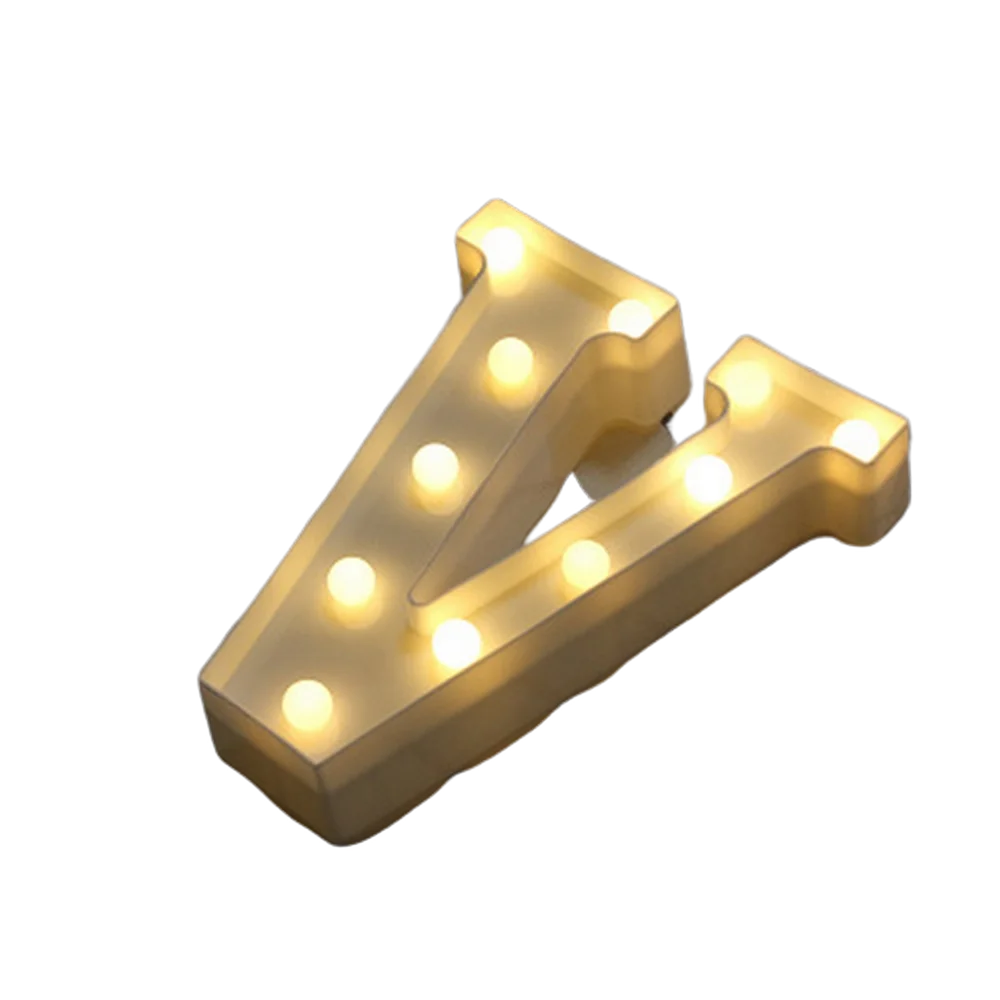 Luxury LED Alphabet Letter Light – A–Z & 0–9 Decorative Night Light