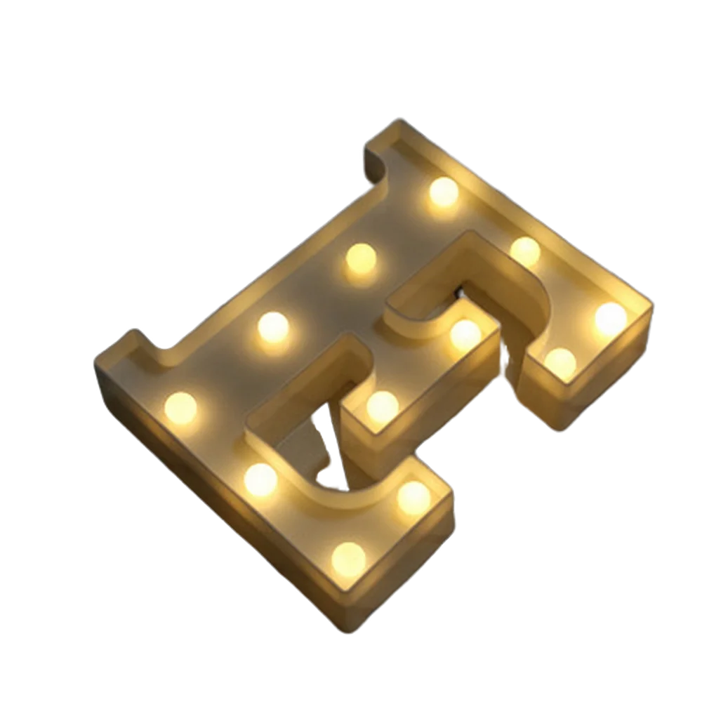 Luxury LED Alphabet Letter Light – A–Z & 0–9 Decorative Night Light