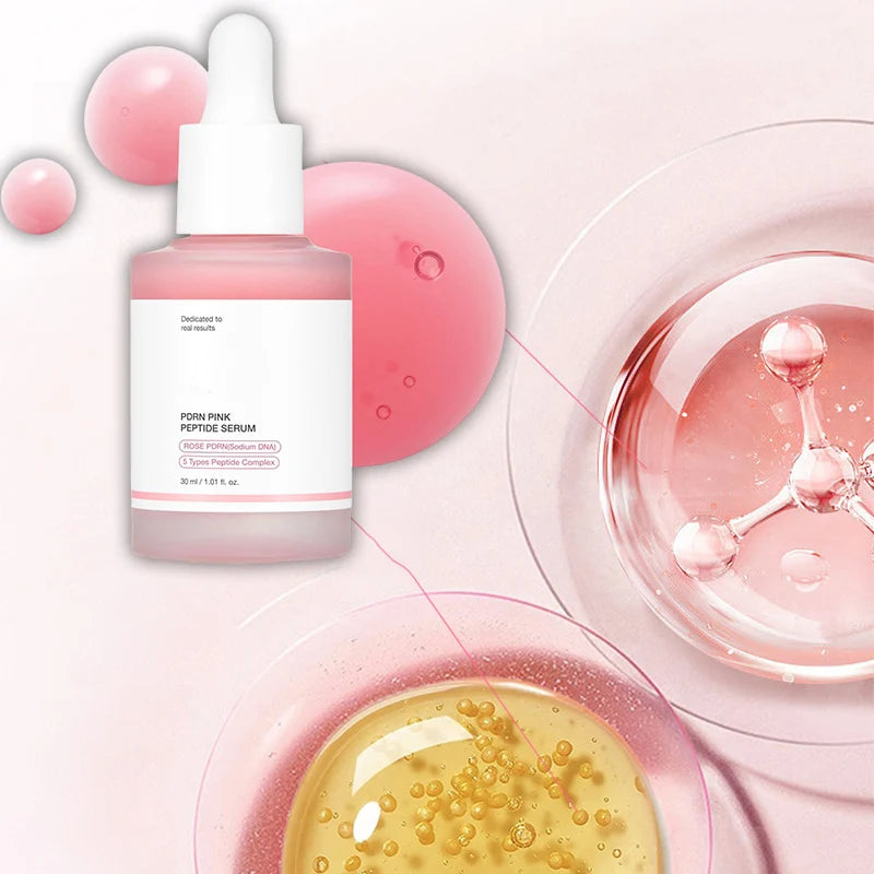 Luxury Peptide Collagen Pink Glow Face Serum – 30ml