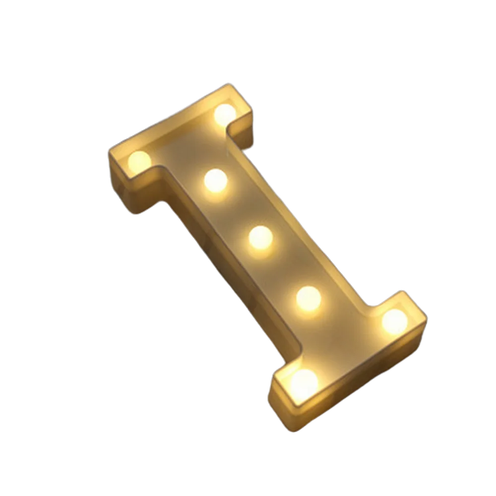 Luxury LED Alphabet Letter Light – A–Z & 0–9 Decorative Night Light