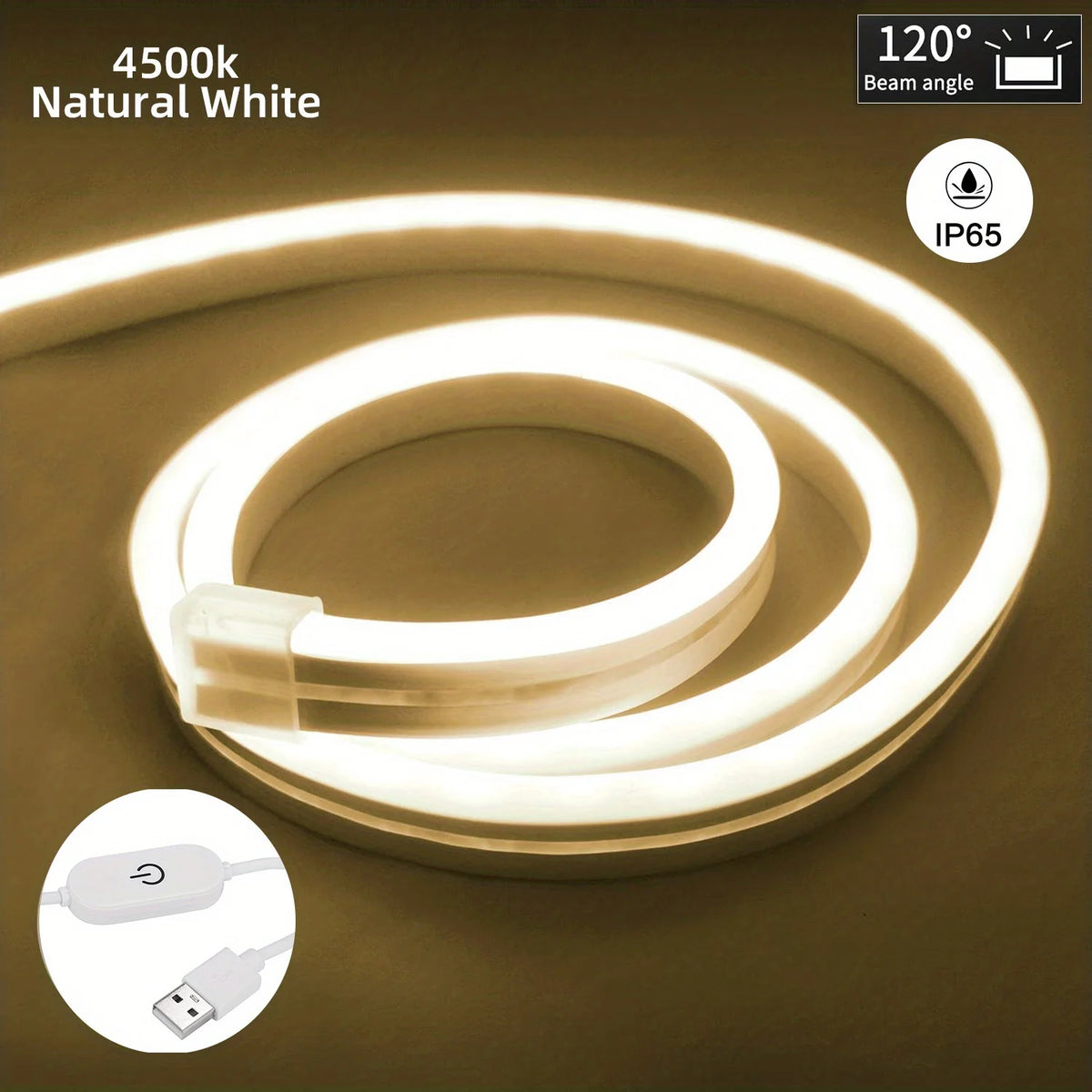 Luxury Touch Sensor USB LED Neon Light Strip – Waterproof
