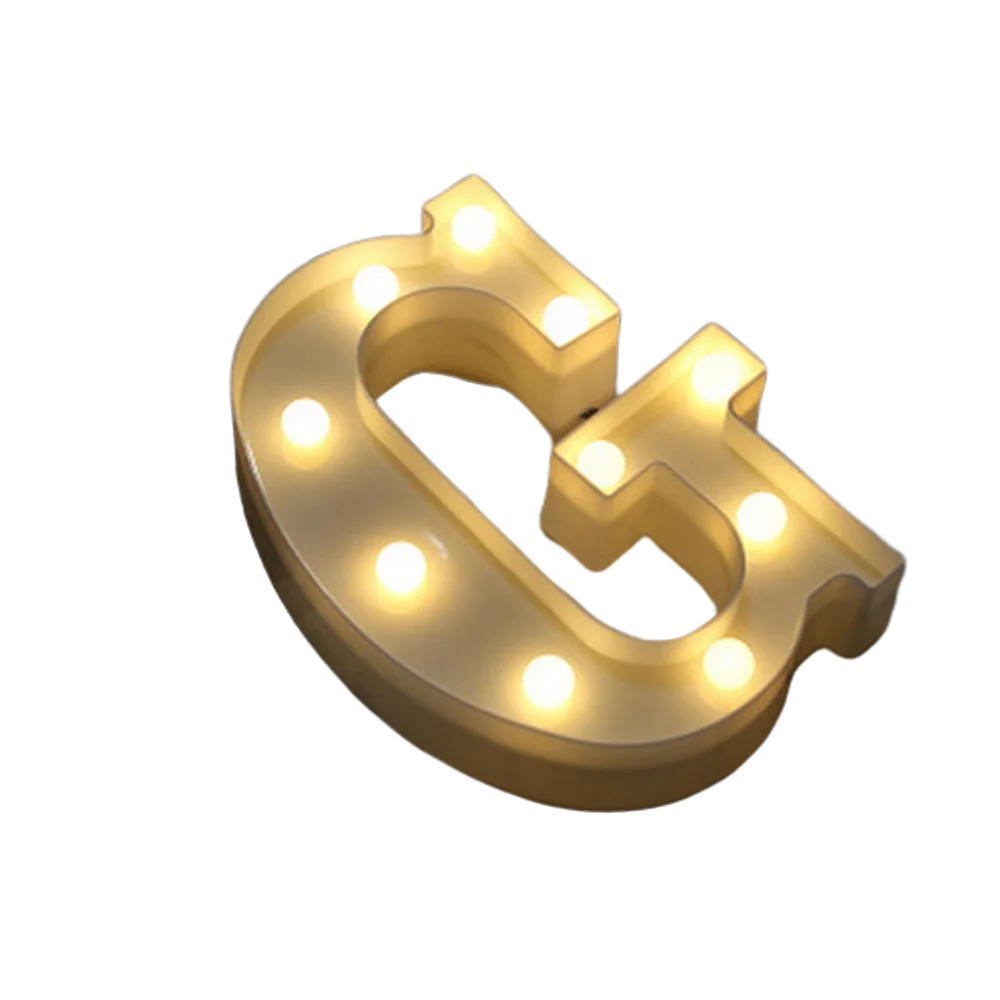 Luxury LED Alphabet Letter Light – A–Z & 0–9 Decorative Night Light