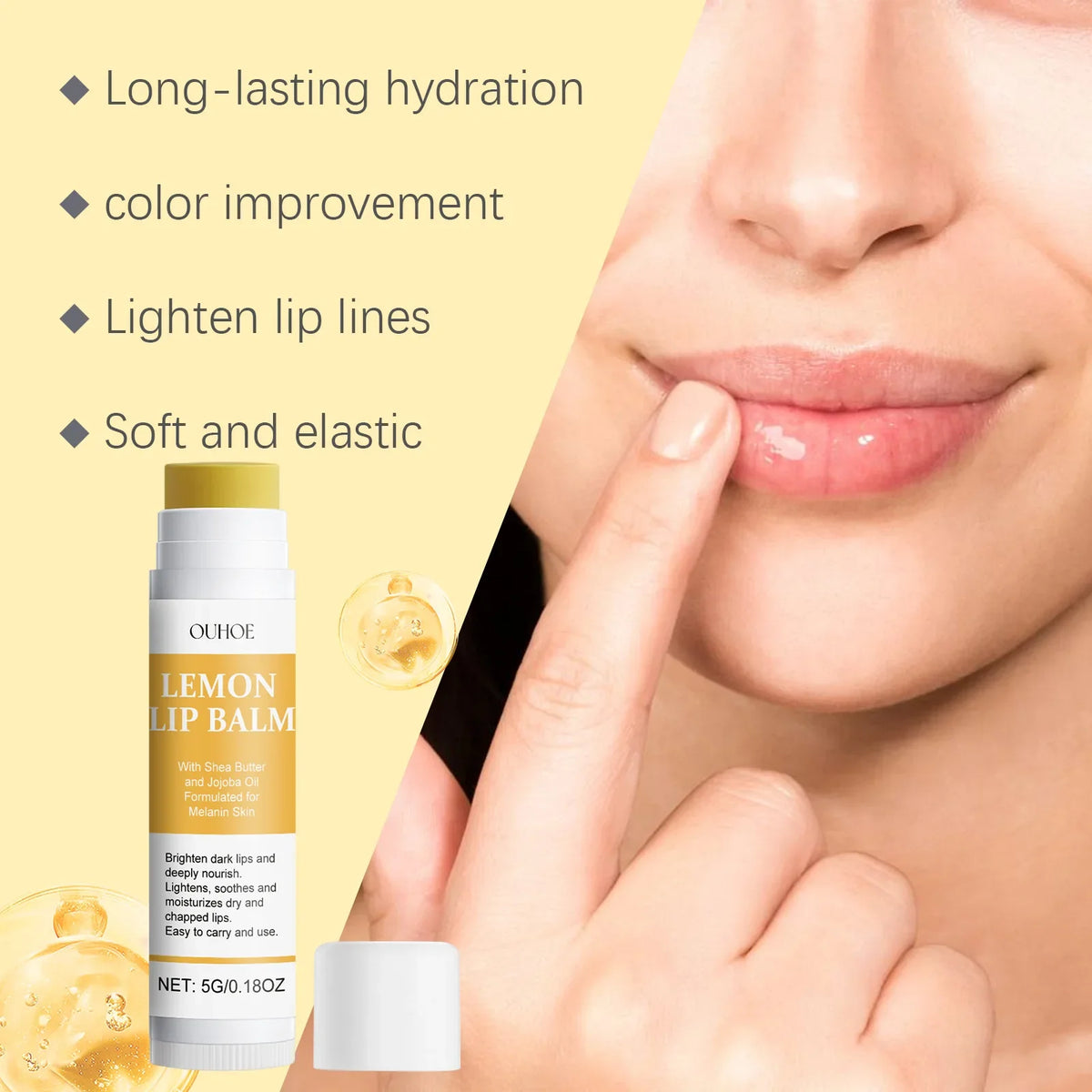 Luxury Turmeric Lip Balm – Hydrating & Moisturizing Lip Care – 5g