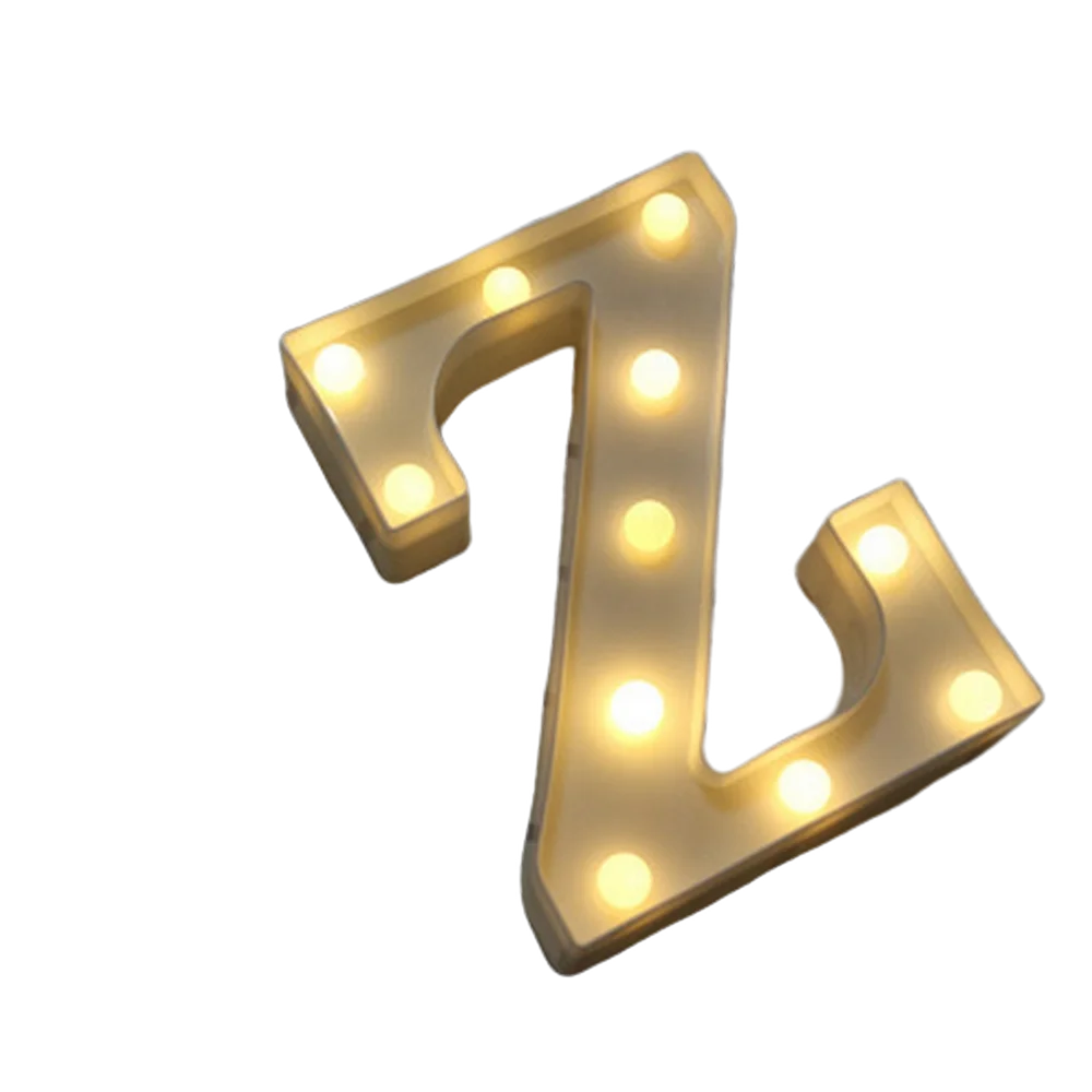 Luxury LED Alphabet Letter Light – A–Z & 0–9 Decorative Night Light
